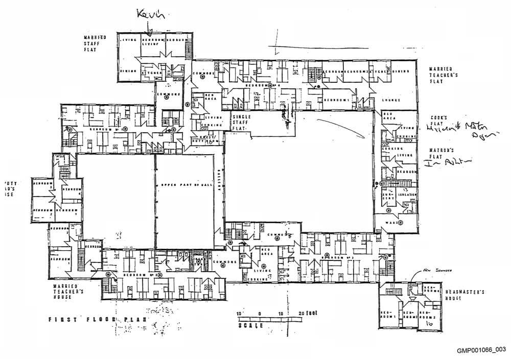 First Floor plans of Knowl View School